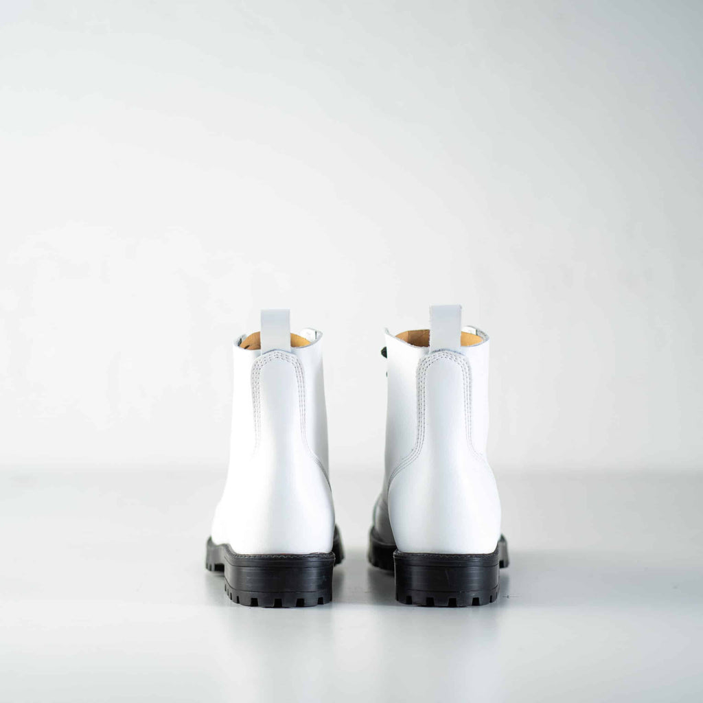 517 aka Aviator Boots - White