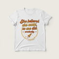 She Believed She Could retro vintage women's graphic t-shirt